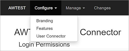 Screenshot of the Add User Connector page